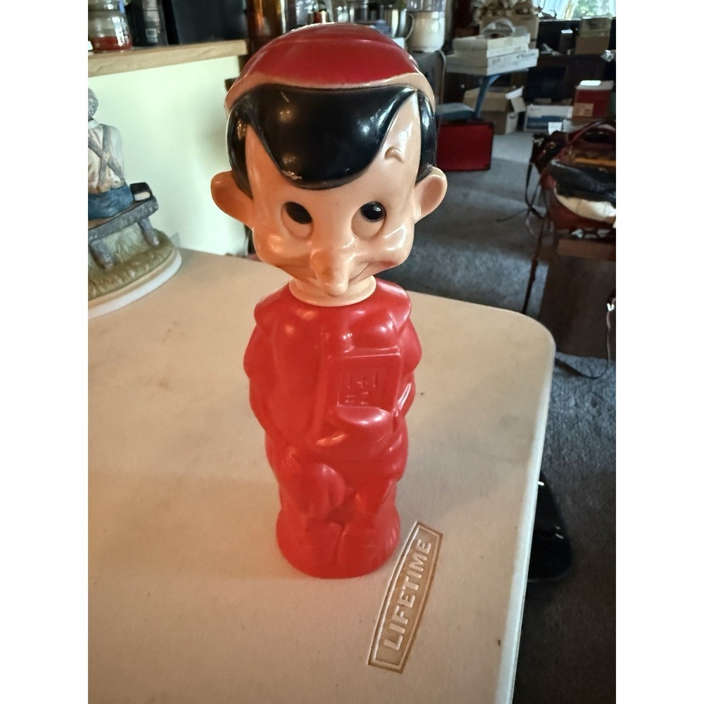 Vintage Soaky Pinocchio Walt Disney Productions Colgate Palmolive Bubble Bath
